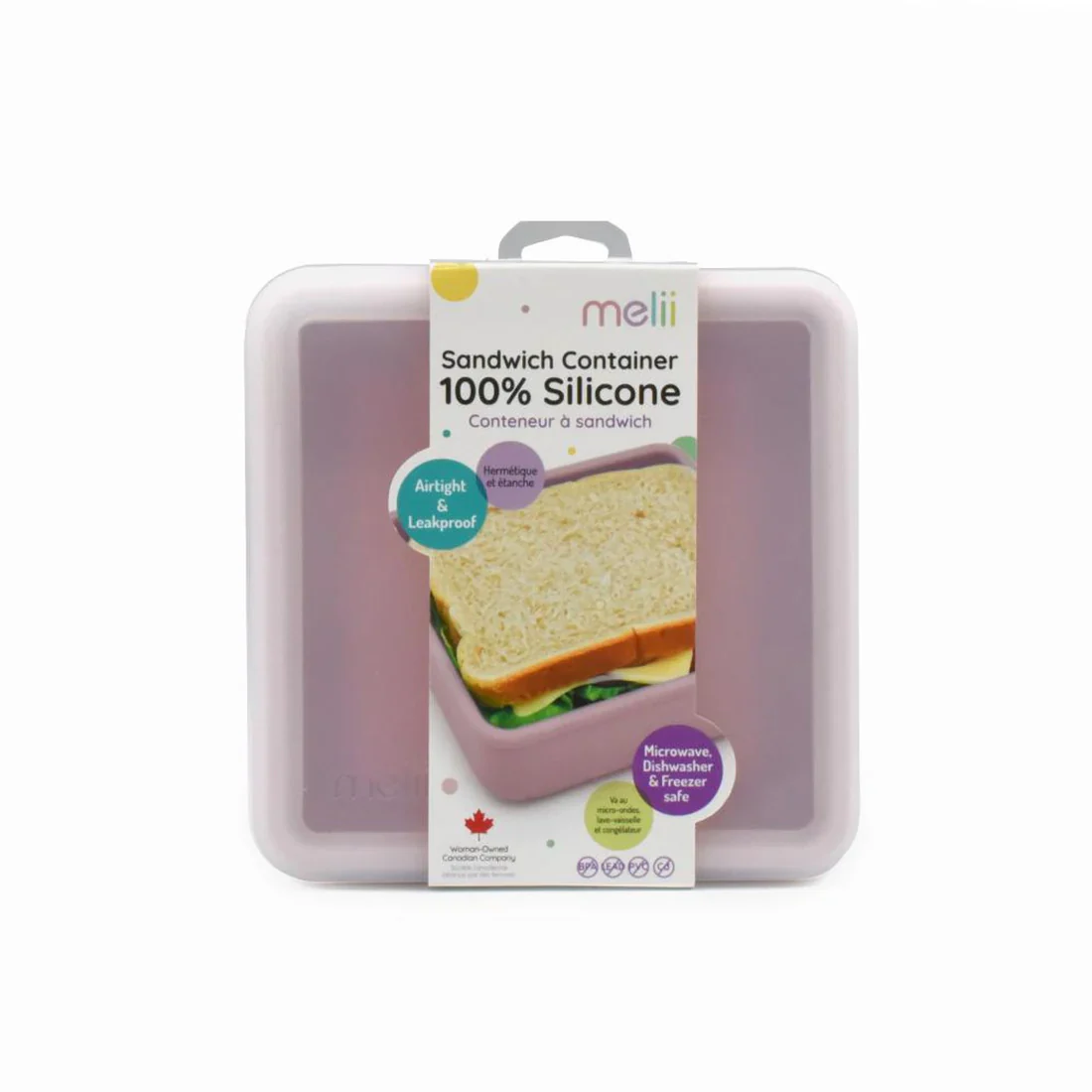 Contenedor de Silicona para Sandwich - Rosado | Melii - Imagen 3
