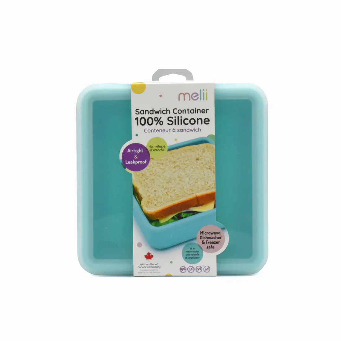 Contenedor de Silicona para Sandwich - Azul | Melii - Imagen 3