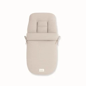 Saco para Coche - Algodón y Lino - Nude Waffle | Baby Mattress