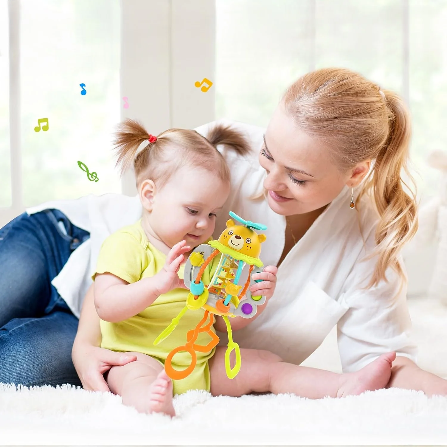 Oso Interactivo Sacude y Tira | Hola Toys - Imagen 2