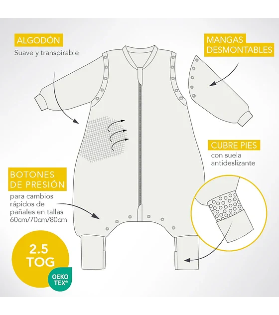 Saco de Dormir con Pies - Farmyard Girl | The Dream Bag - Imagen 8