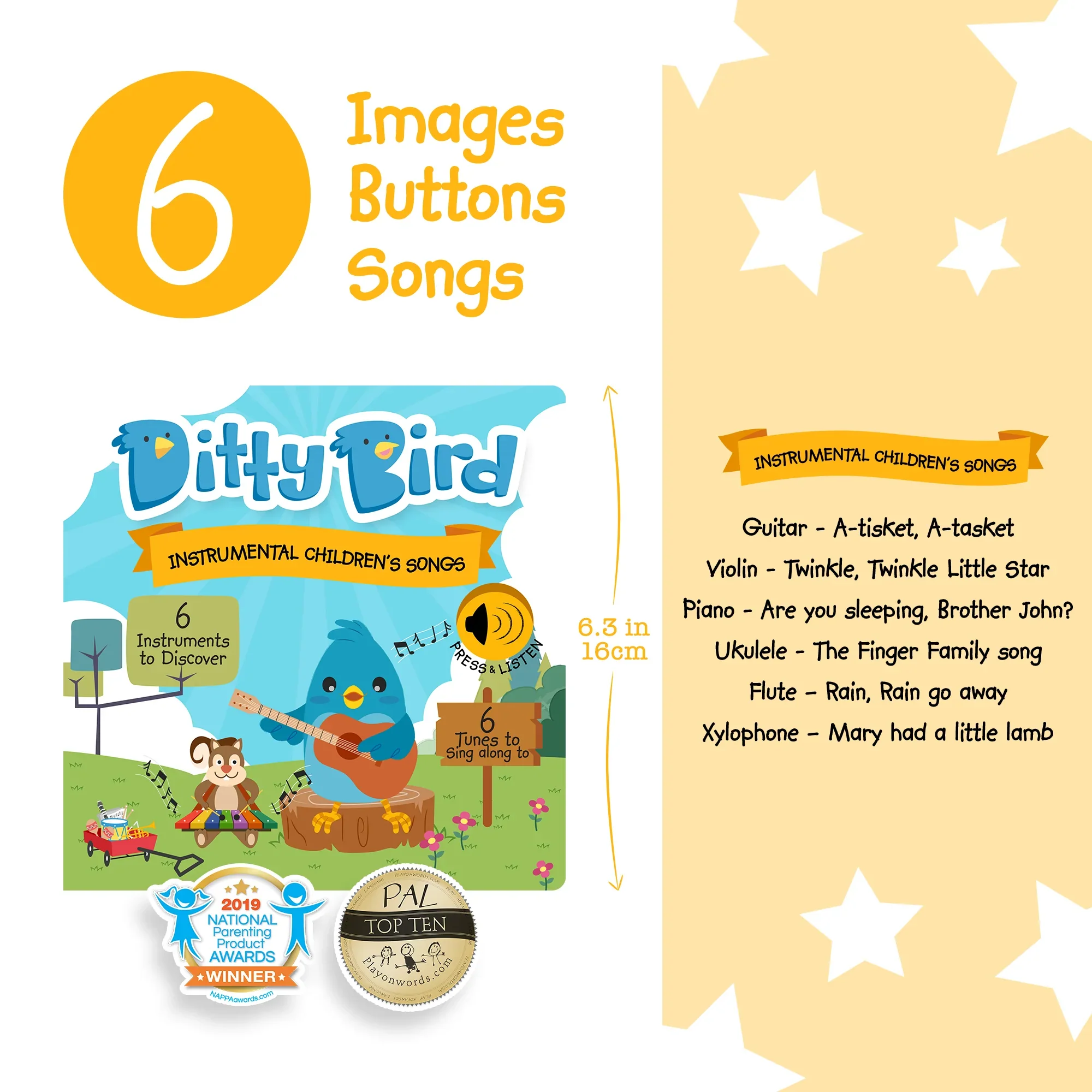 Libro Interactivo Musical - Instrumental Songs | Ditty Bird - Imagen 3