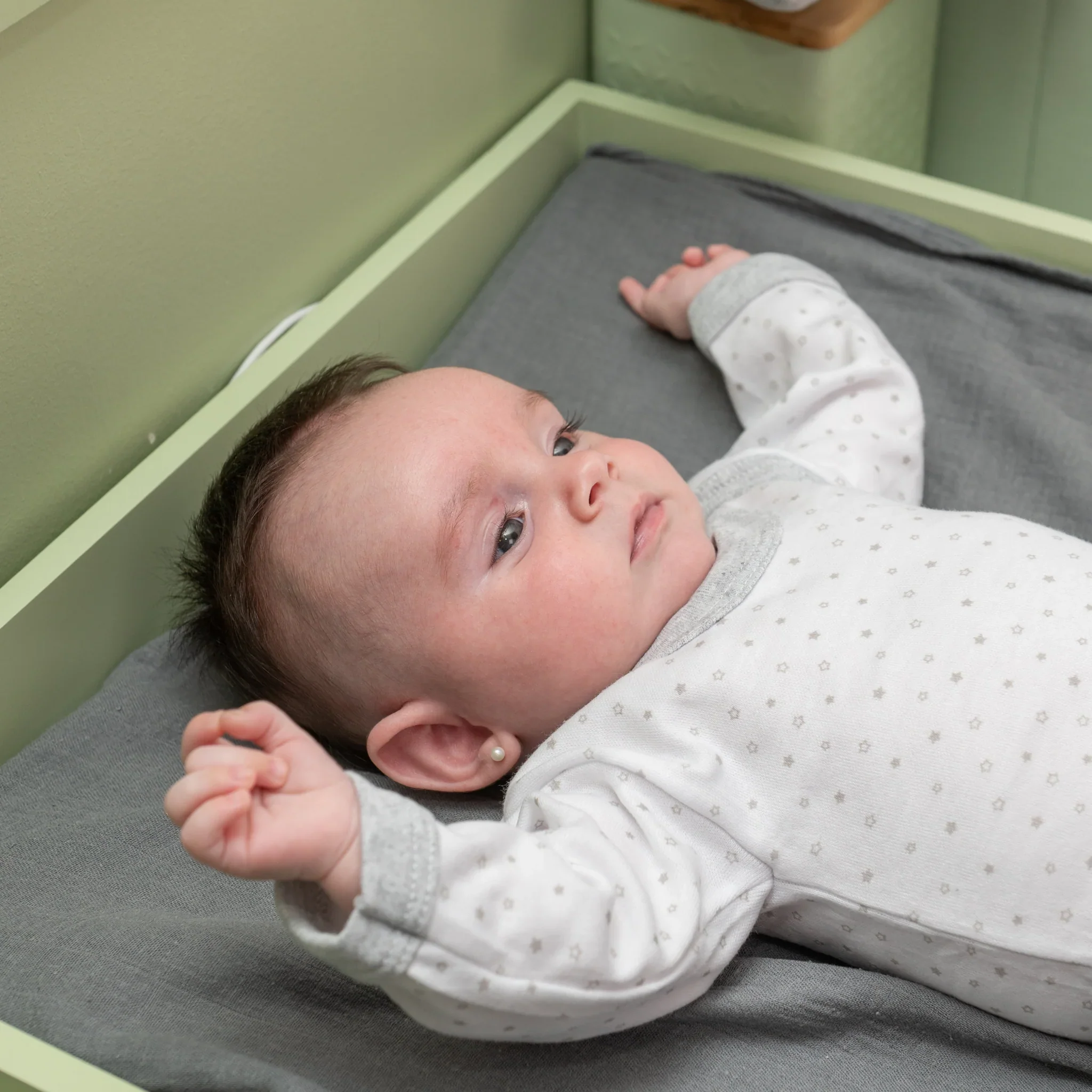 Ajuar de Guagua - Estrellas Grises | Algodones - Imagen 5