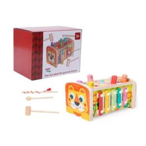 Juguete de Madera Multifuncional Xilófono Montessori Bebé - León | Bebesit