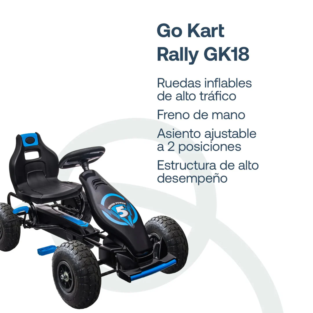 Go Kart Rally GK18 - Azul | Bebesit - Imagen 2