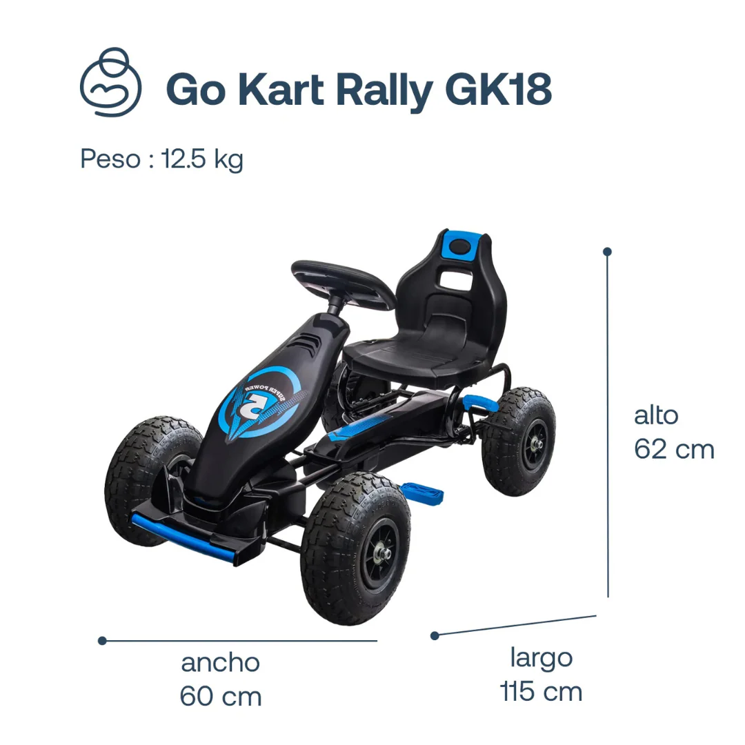 Go Kart Rally GK18 - Azul | Bebesit - Imagen 3