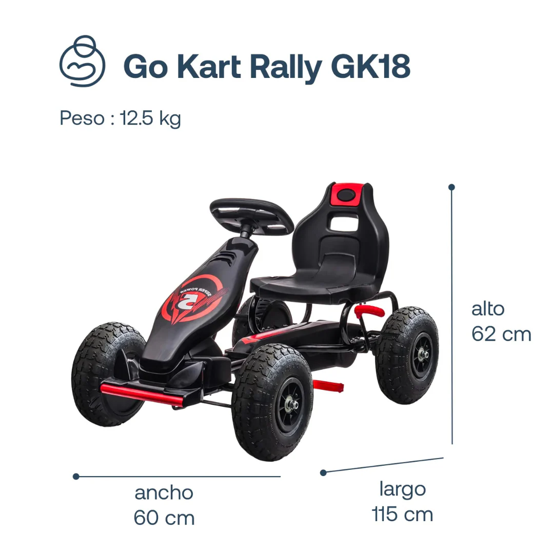 Go Kart Rally GK18 - Rojo | Bebesit - Imagen 3