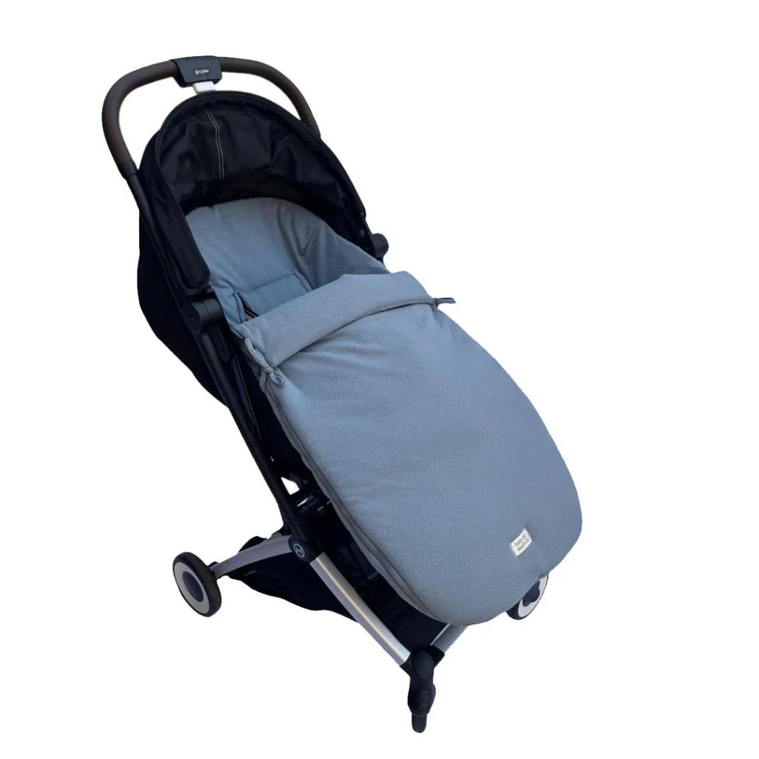 Saco para Coche - Algodón - Celeste Piedra | Baby Mattress - Imagen 2
