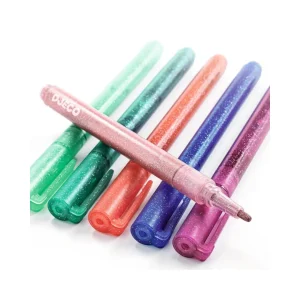 Set de 6 Lápices Plumones Glitter - Pasteles | Djeco