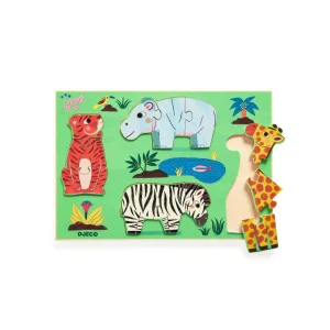 Puzzle Madera Encaje - Coucou Tigre | Djeco