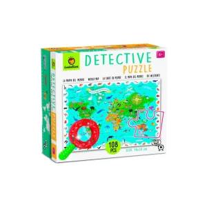 Puzzle Detective -  Mapa de Animales del Mundo | Ludattica