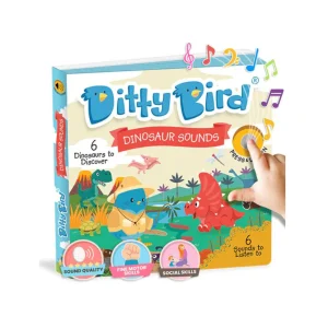 Libro Interactivo Musical - Dinosaur Sounds | Ditty Bird