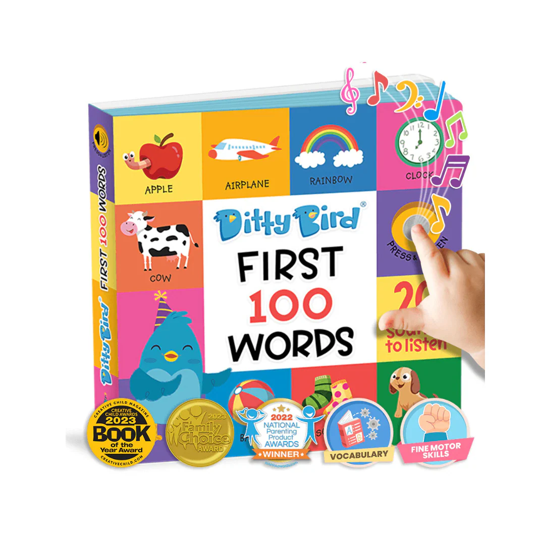 Libro Interactivo Musical - First 100 Words | Ditty Bird