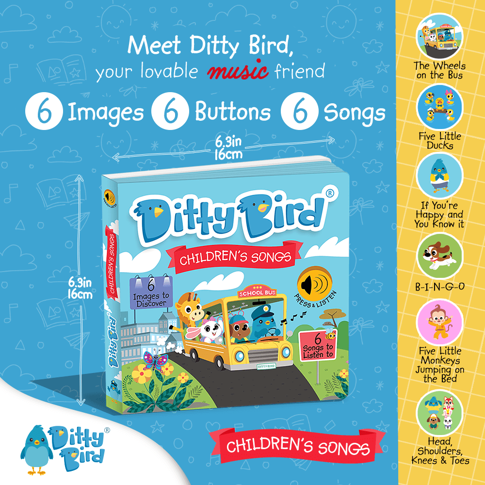 Libro Interactivo Musical - Children's Songs | Ditty Bird - Imagen 4