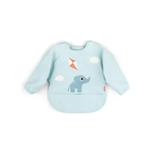 Babero Grande con Mangas y Bolsillo - Playground - Azul | Done by deer