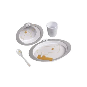 Set Vajilla de Iniciación 4 Piezas - Gris Dorado | Done by deer