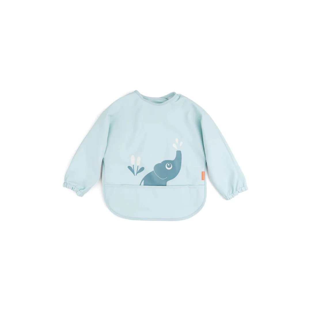 Babero Grande con Mangas y Bolsillo - Elphee - Azul | Done by deer