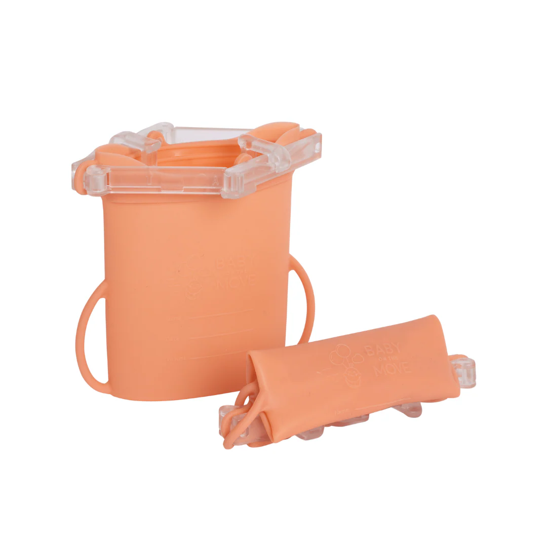 Pack 2 Bolsas de Silicona Multifuncionales - Yummy Bloom | Baby on the Move