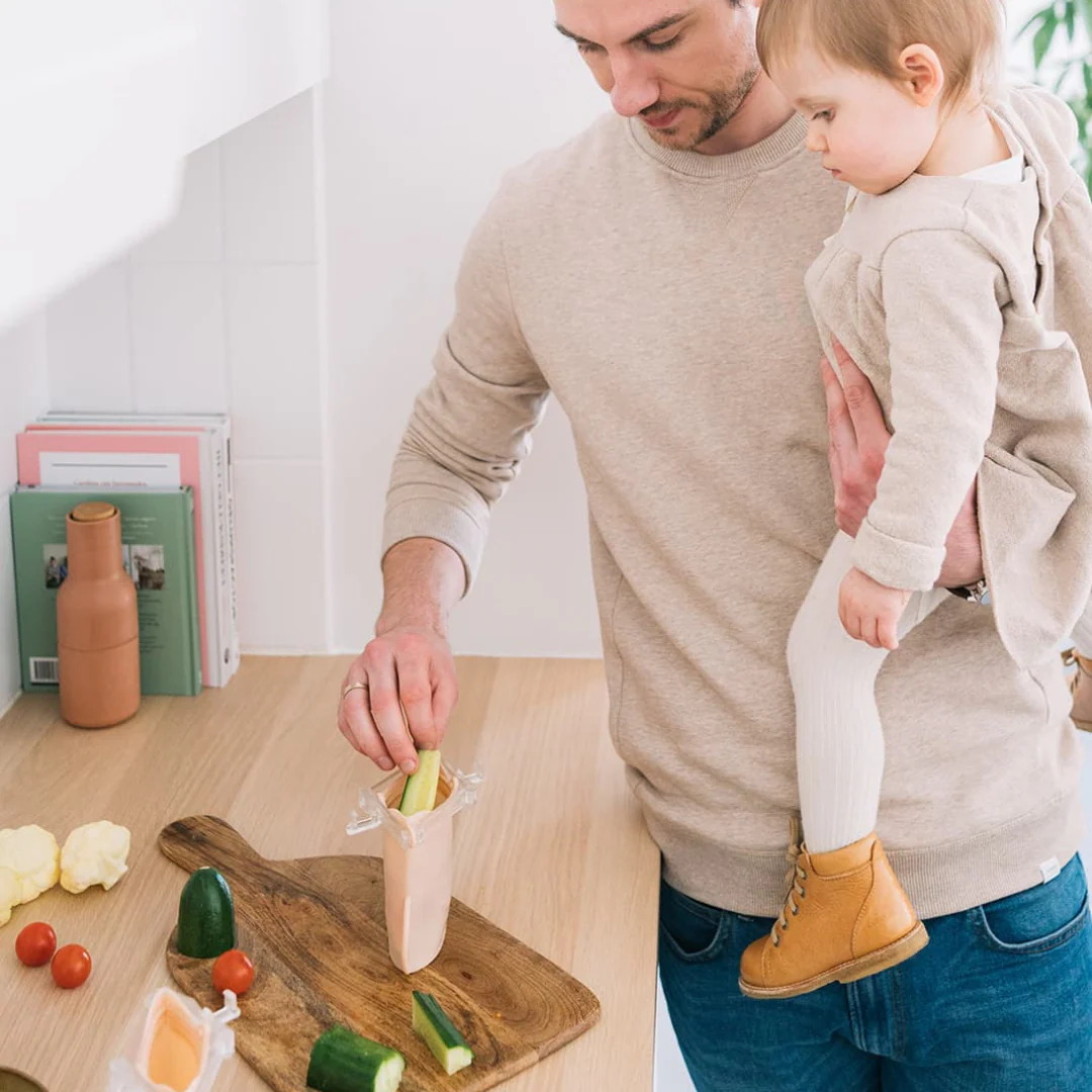 Pack 2 Bolsas de Silicona Multifuncionales - Yummy Blush | Baby on the Move - Imagen 3