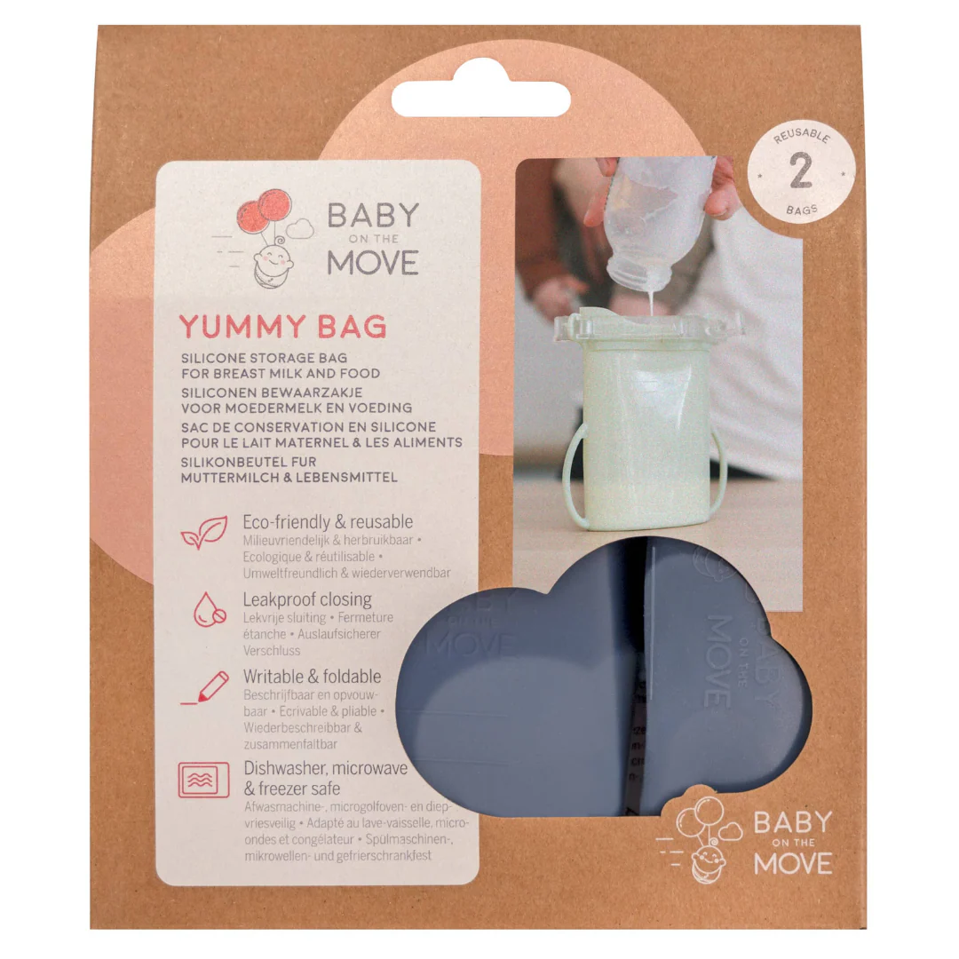 Pack 2 Bolsas de Silicona Multifuncionales - Yummy Denim | Baby on the Move - Imagen 8