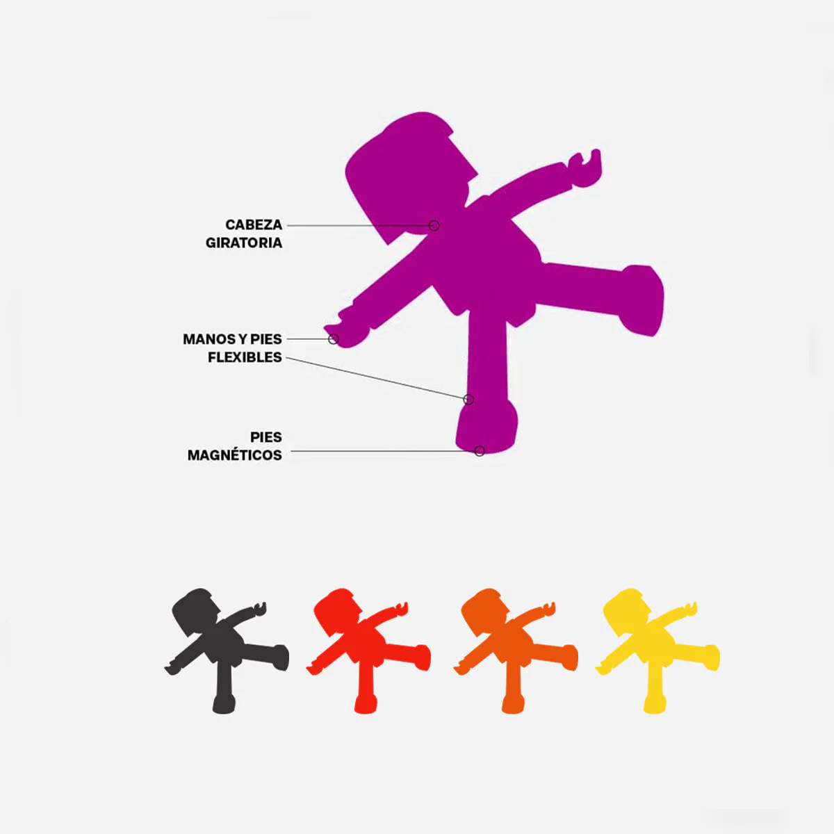 Imanix Friends Cool - 5 Figuras Magnéticas | Imanix - Imagen 3