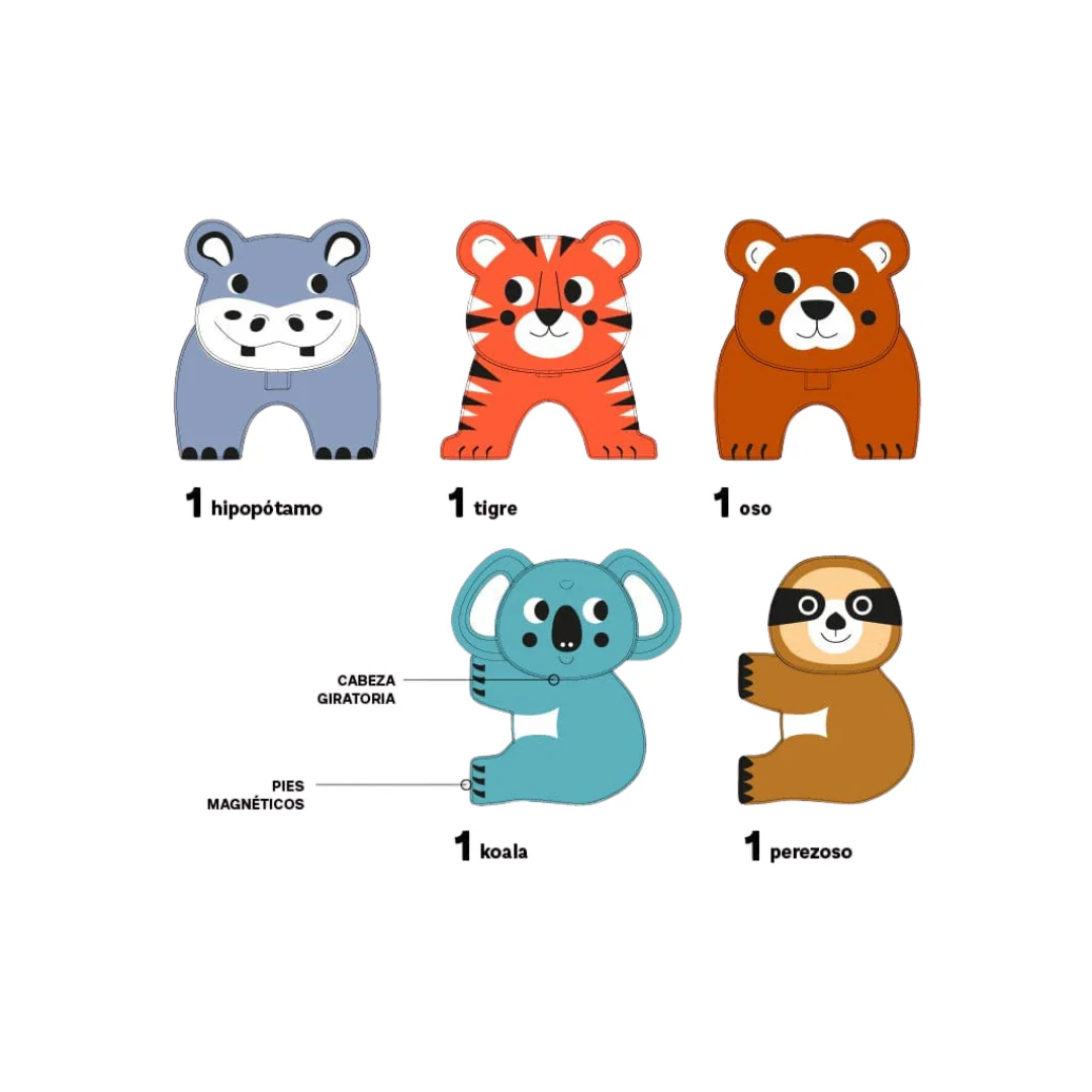 Imanix Animals Wild Savannah - 5 Piezas | Imanix - Imagen 3