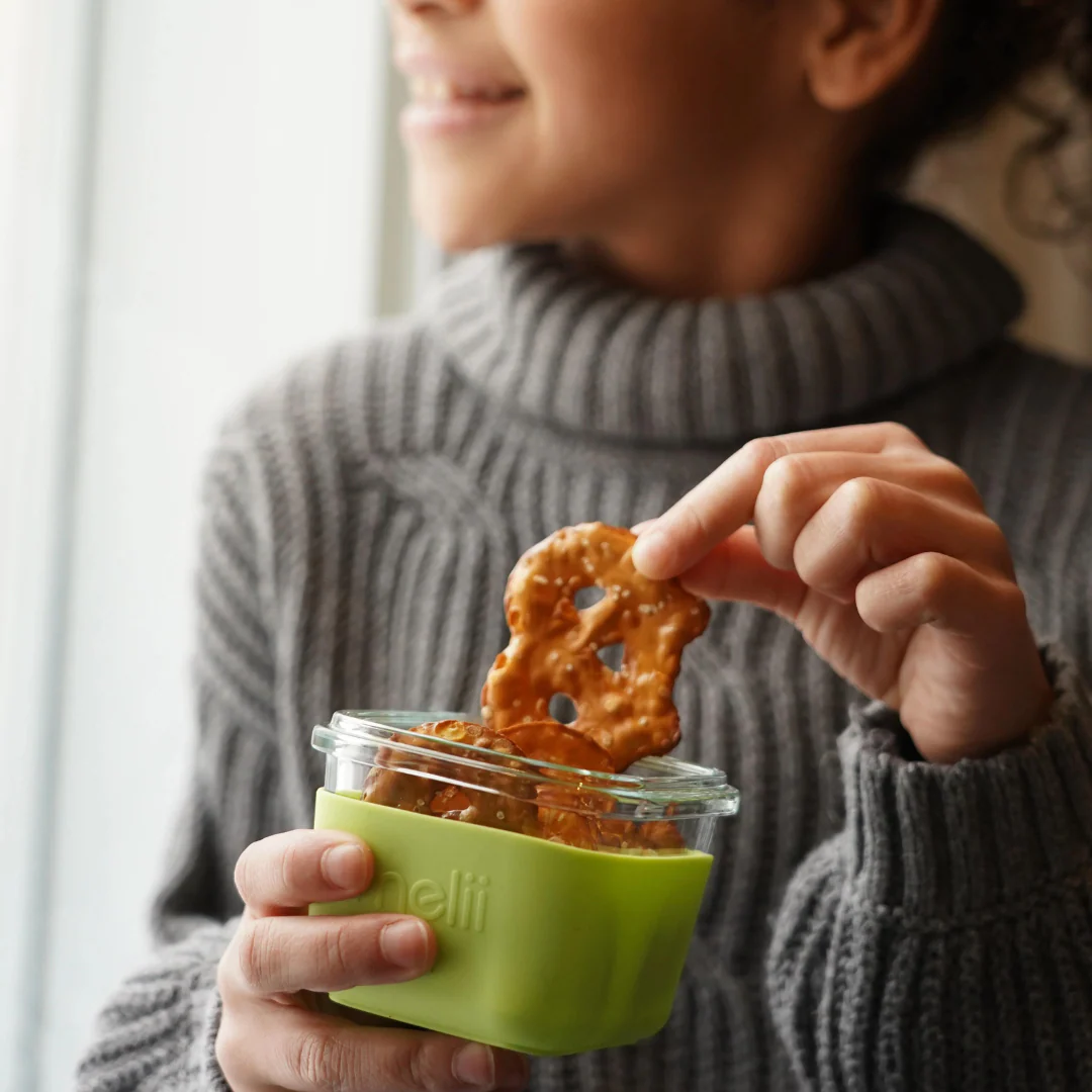 Pack de 3 Contenedores de Vidrio con Funda de Silicona 160ml - Verde y Azul | Melii - Imagen 3