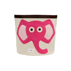 Canasto para Juguetes - Elefante Rosado | 3 Sprouts