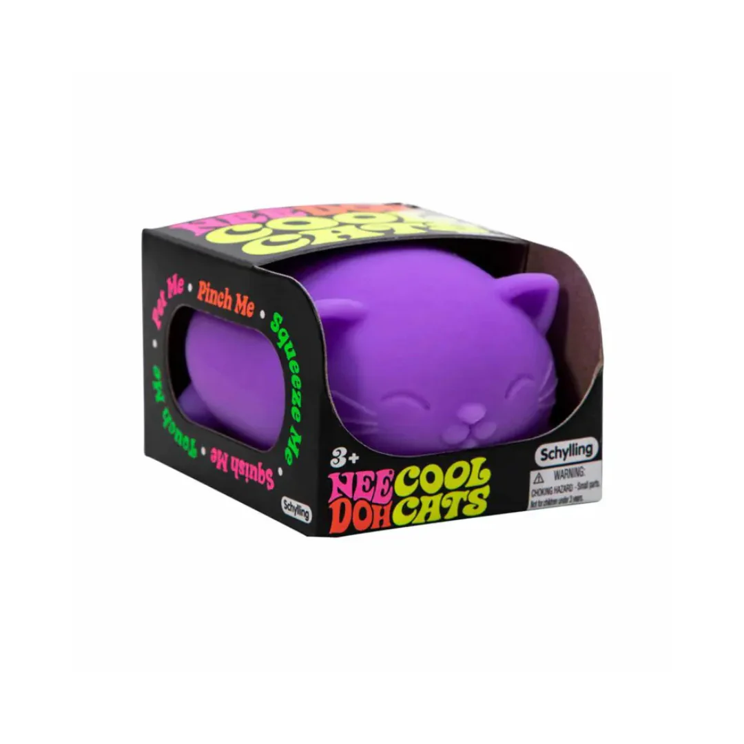 Cool Cats - Pelota Antiestrés Squishy - Morado | NeeDoh - Imagen 2
