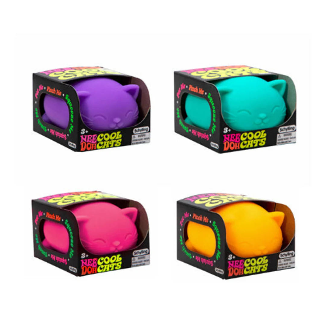 Cool Cats - Pelota Antiestrés Squishy - Morado | NeeDoh - Imagen 3