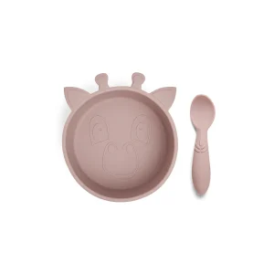 Set de Comida de Silicona Elia - Rosa Madera | Nuuroo