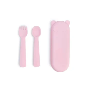 Cubiertos con Caja - Rosa Pastel | We Might Be Tiny