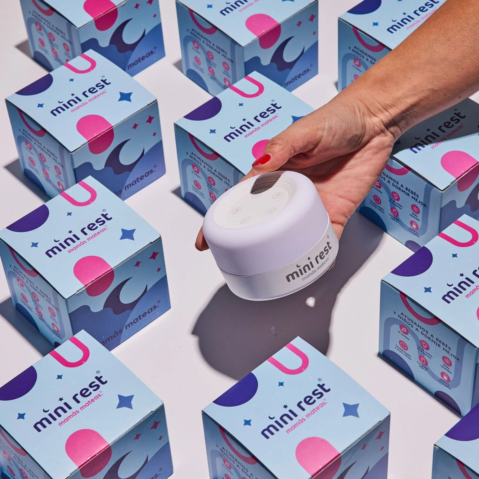 Mini Rest® - Máquina de Sonidos, Ruido Blanco y Luz de Noche | Mamás Mateas - Imagen 6