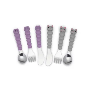 Set de 6 Cubiertos - Bulldogs / Gatos | Melii