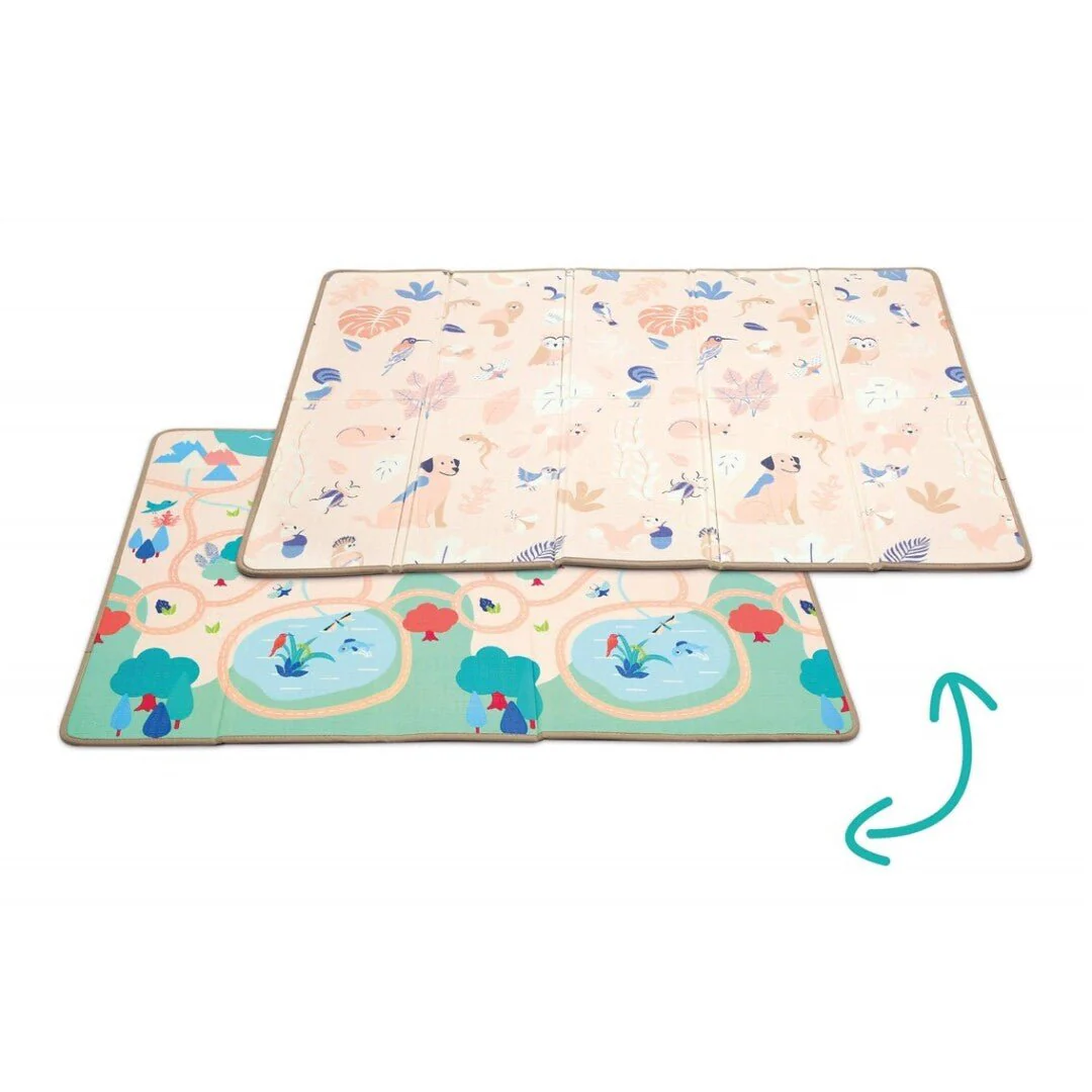 ALFOMBRA DE JUEGOS PLEGABLE Y REVERSIBLE LUDI