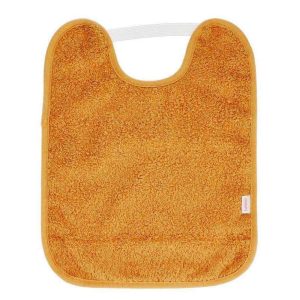 BABERO TOALLA PLASTIFICADO CON GOMA TUTETE/SARO ·MOSTAZA·