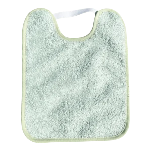 BABERO TOALLA PLASTIFICADO CON GOMA ·VERDE·