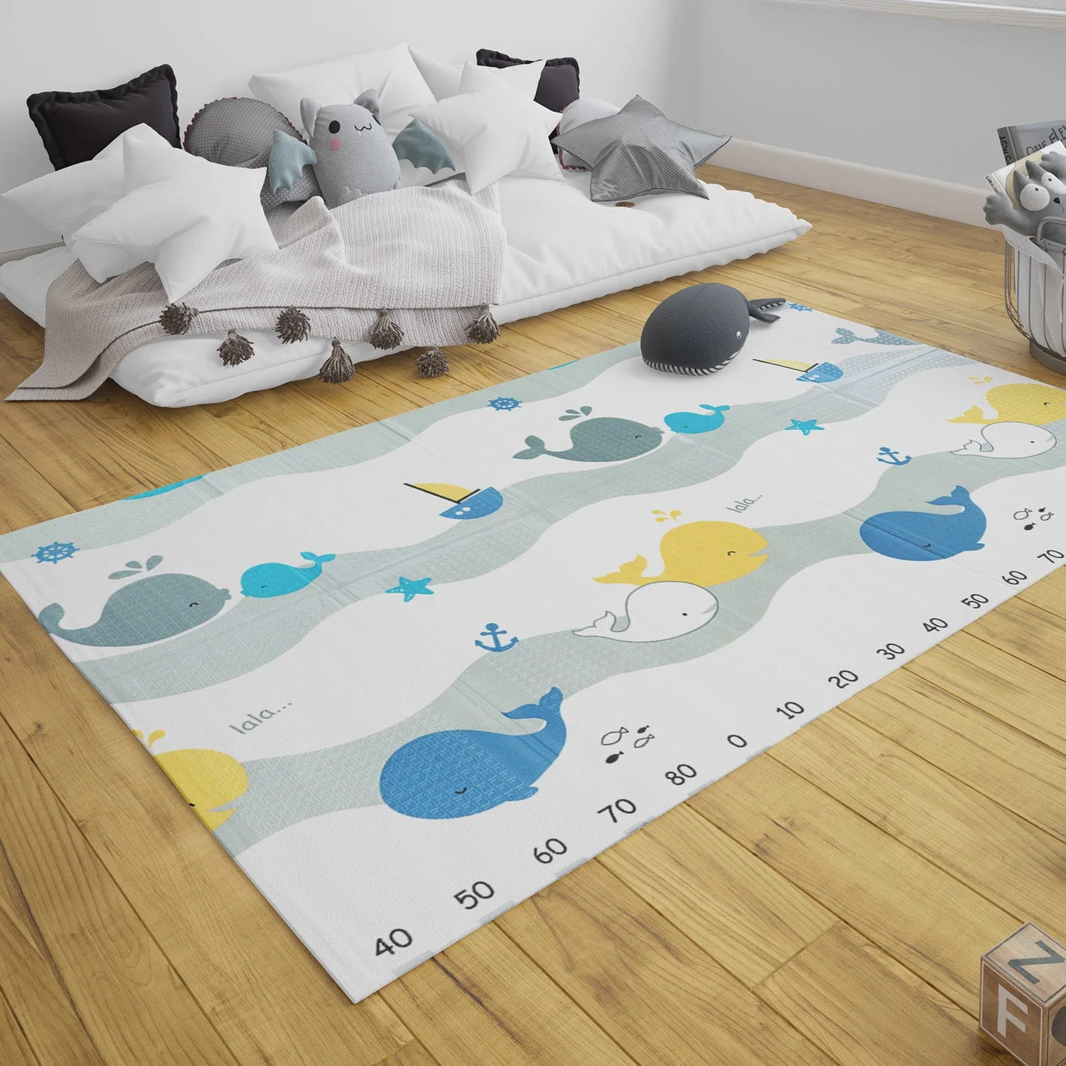 Alfombra Antigolpes Infantil Plegable con Bolso - 180x120 - Oso y Oceano | Bebesit - Imagen 7
