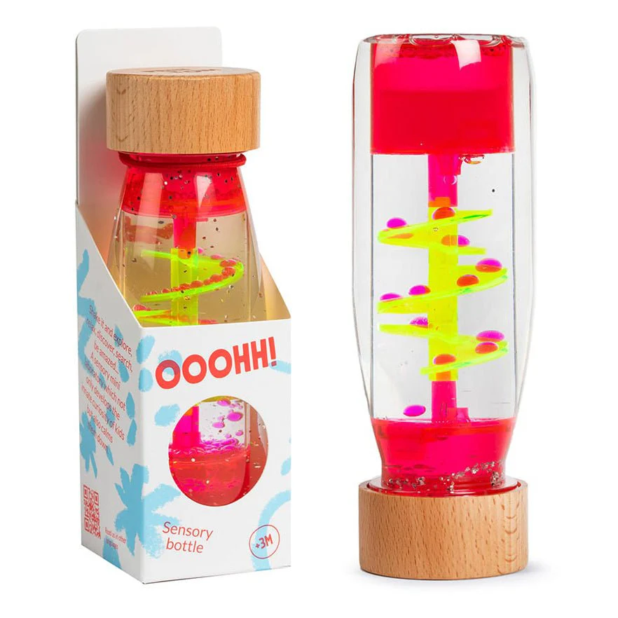 BOTELLA SENSORIAL PETIT BOUM ·SPIRAL PINK·
