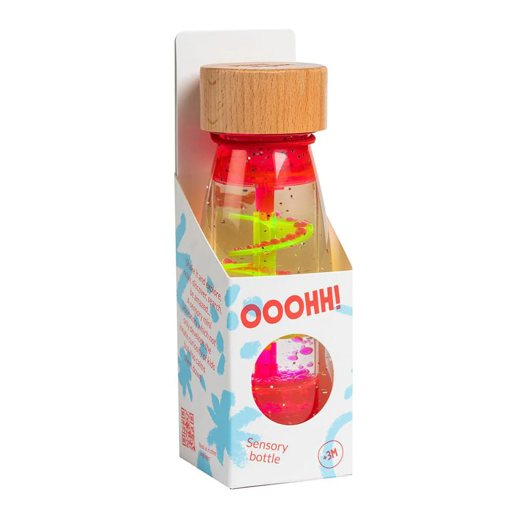 BOTELLA SENSORIAL PETIT BOUM ·SPIRAL PINK· - Imagen 2