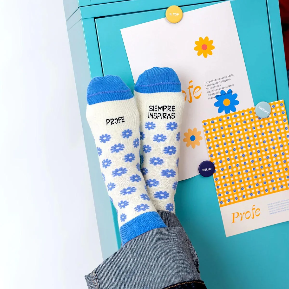 CALCETINES UO ·PROFE SIEMPRE INSPIRAS· - Imagen 3