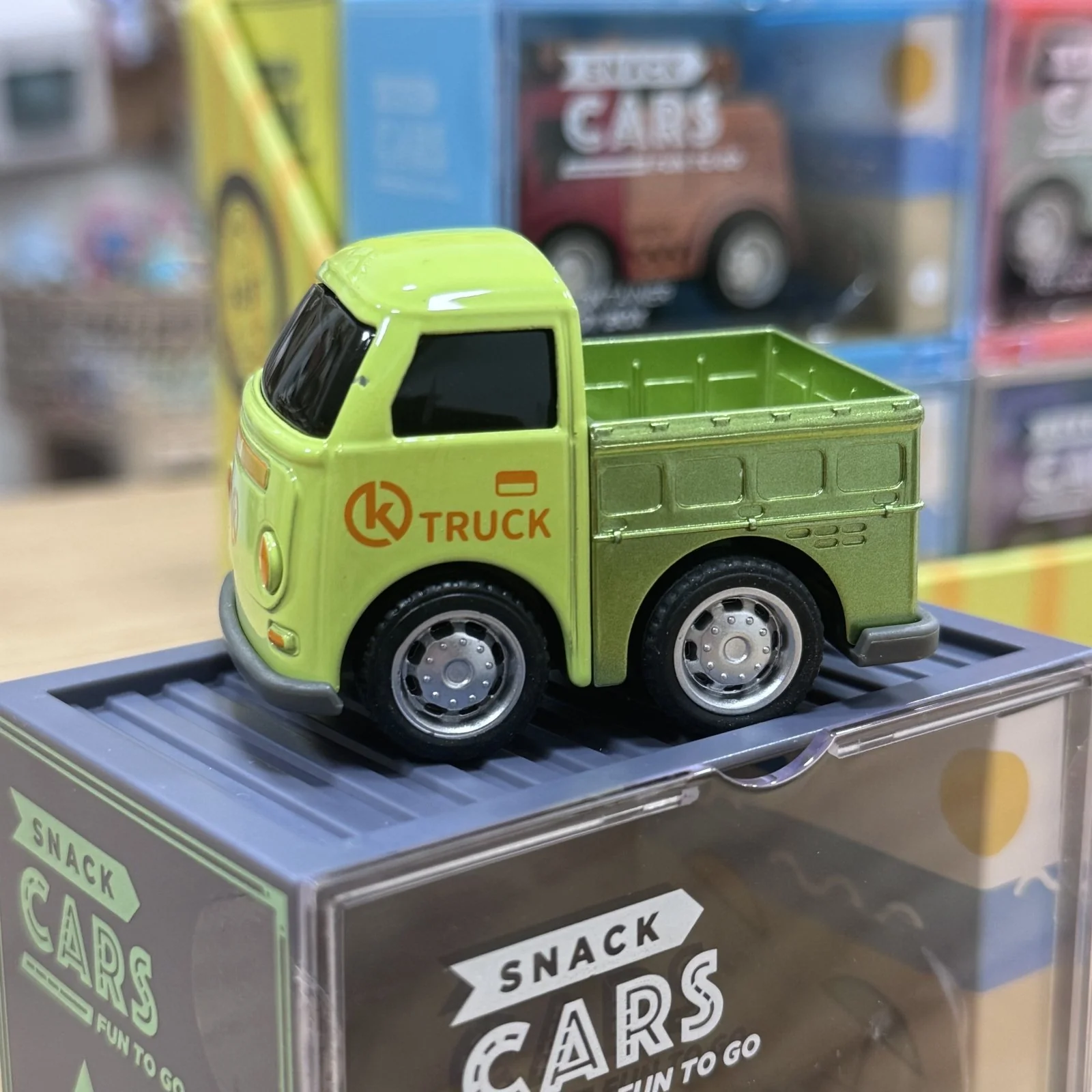 COCHE DE JUGUETE SNACK CARS ·CAMIONETA VERDE·