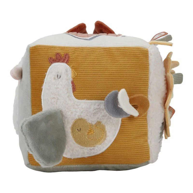 CUBO BLANDITO SENSORIAL DE ACTIVIDADES LITTLE DUTCH ·LITTLE FARM·