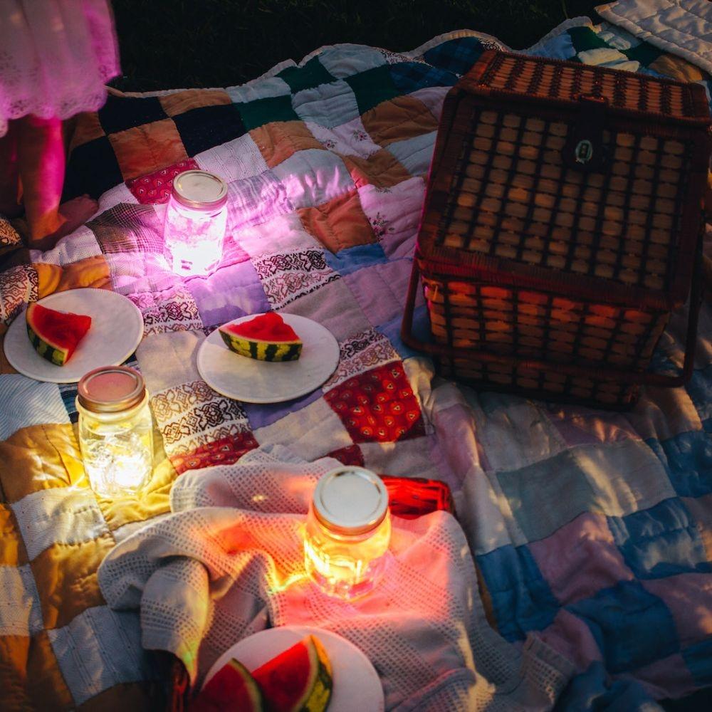 CUBOS DE LUZ PARA EL BAÑO GLOPALS ·4 CUBOS SAMMY ROJO· - Imagen 8