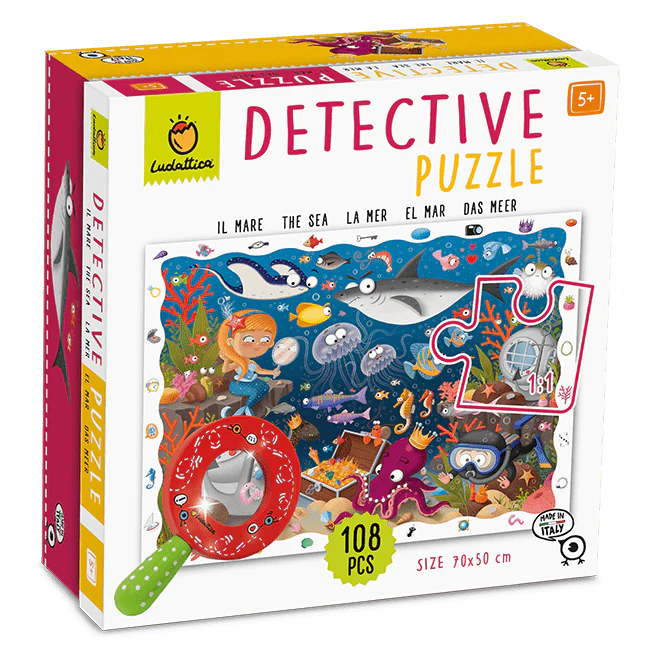 DETECTIVE PUZZLE LUDATTICA 108 PIEZAS ·BAJO EL MAR·