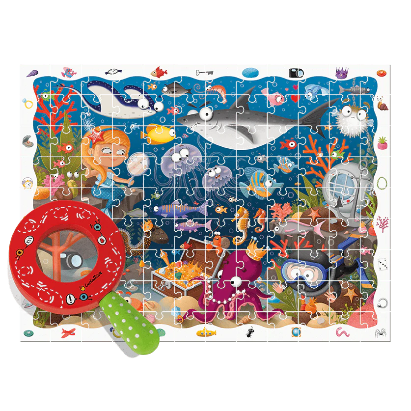 DETECTIVE PUZZLE LUDATTICA 108 PIEZAS ·BAJO EL MAR· - Imagen 2