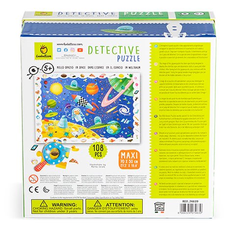 DETECTIVE PUZZLE LUDATTICA 108 PIEZAS ·EN EL ESPACIO· - Imagen 3