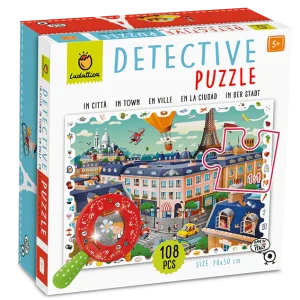 DETECTIVE PUZZLE LUDATTICA 108 PIEZAS ·EN LA CIUDAD·