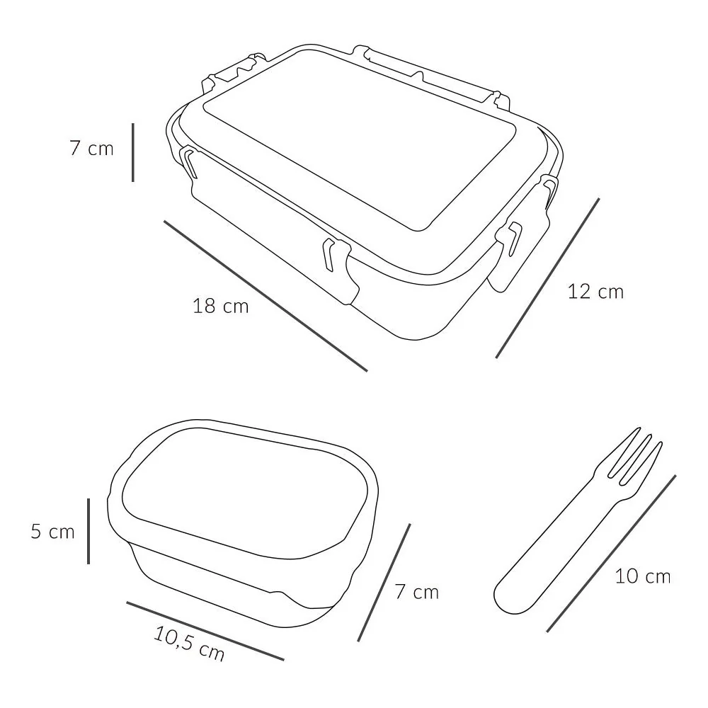 FIAMBRERA CAJA DE ALMUERZO TUTETE BENTO ·TRUCKS· - Imagen 7