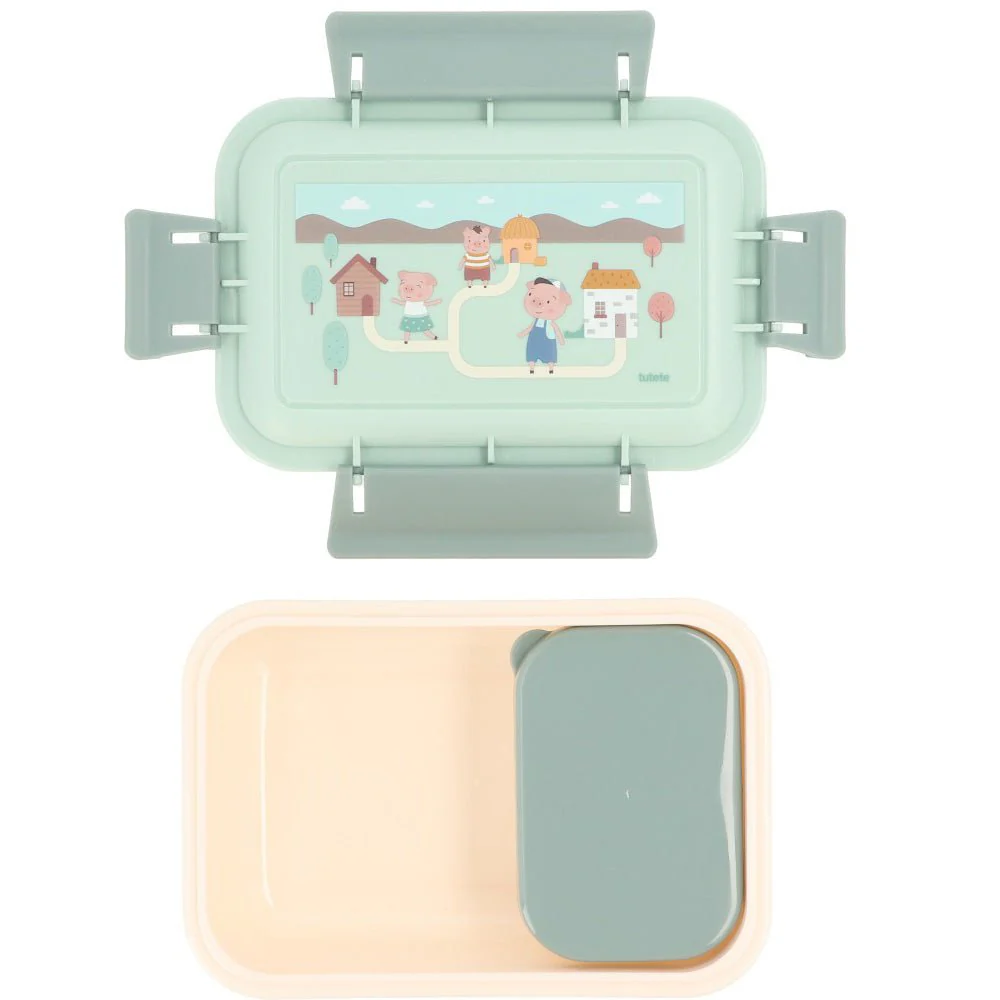 FIAMBRERA CAJA DE ALMUERZO TUTETE BENTO ·THREE LITTLE PIGS· - Imagen 3